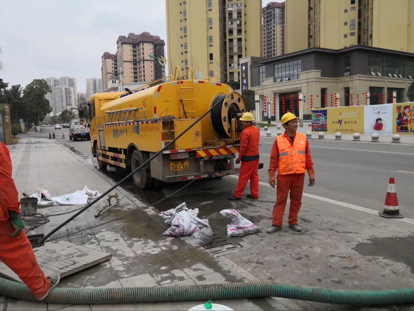 榕江排污管道清淤-管道清洗