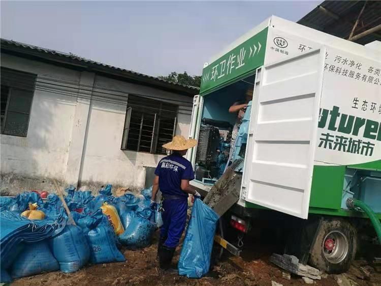 榕江工业污泥压干处理